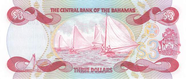 Bahamas 3 Dollar p44 1984